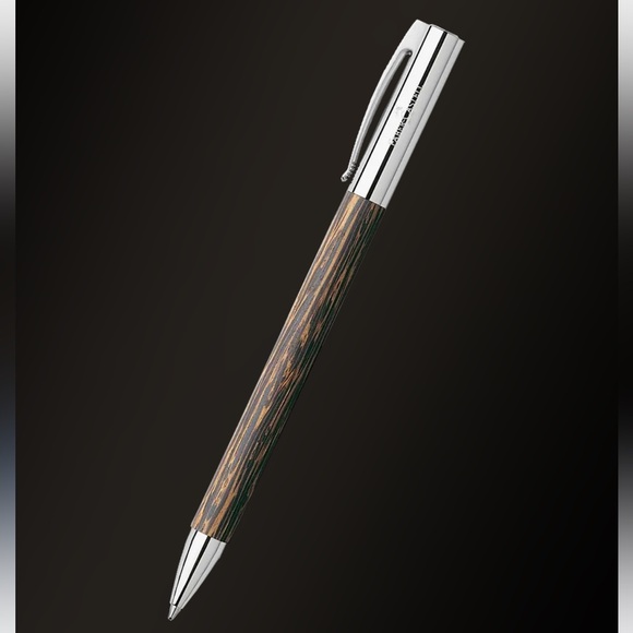 NWT NIB Faber-Castell Ambition Coconut Wood Ballpoint Pen - Picture 1 of 2